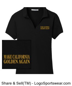 Port Authority Ladies Rapid Dry Mesh Polo Design Zoom